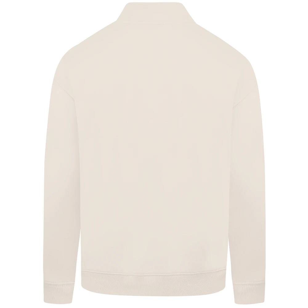 Men's Levelwear  Khaki Chicago Cubs Cooperstown Collection Murray Quarter-Zip Sweatshirt