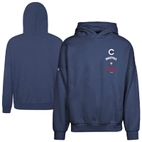Men's Levelwear Navy Chicago Cubs City Connect Contact Baseline Pullover Hoodie