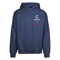 Men's Levelwear Navy Chicago Cubs City Connect Contact Baseline Pullover Hoodie