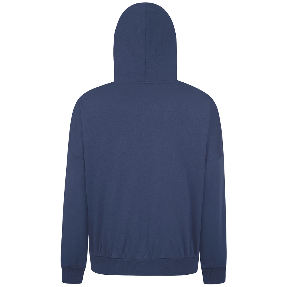 Men's Levelwear Navy Chicago Cubs City Connect Contact Baseline Pullover Hoodie