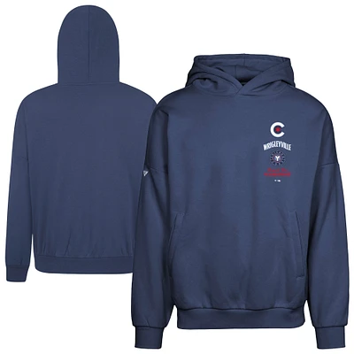 Men's Levelwear Navy Chicago Cubs City Connect Contact Baseline Pullover Hoodie