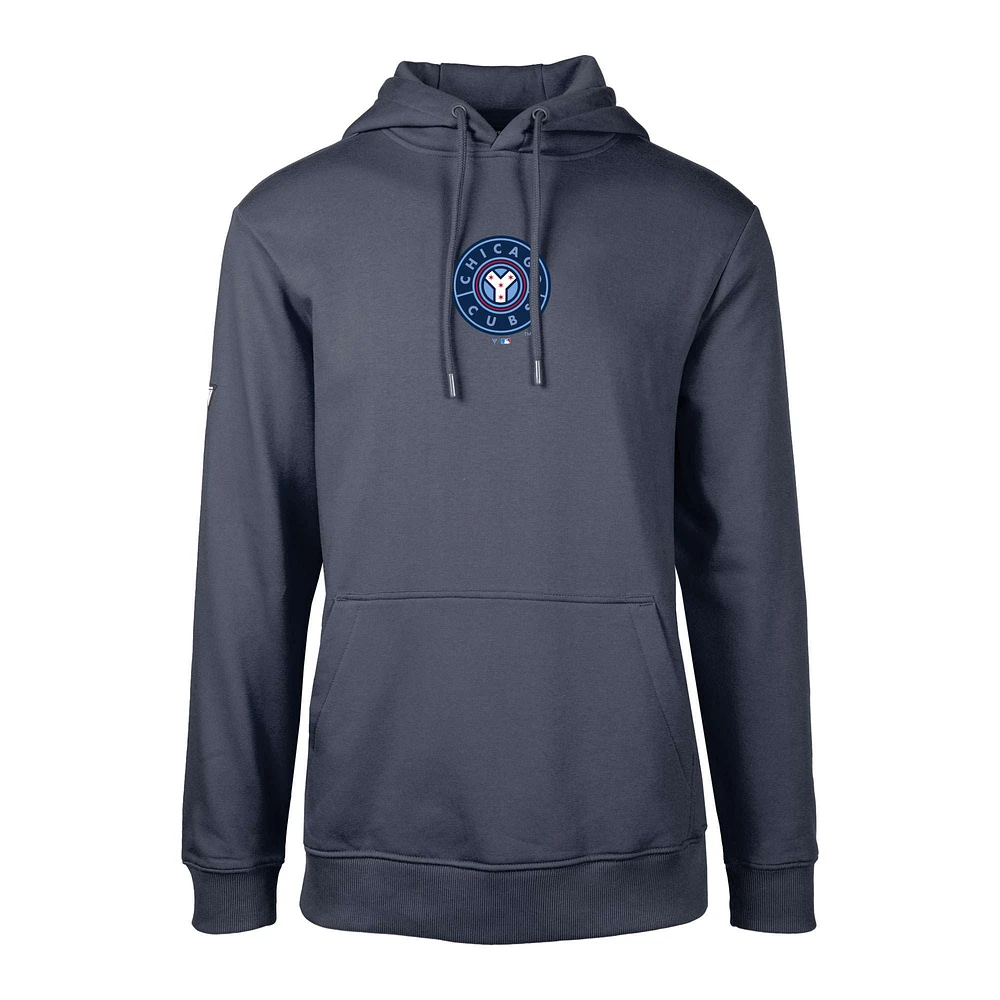 Sweat à capuche bleu marine Chicago Cubs City Connect Podium Core 2.0 pour homme Levelwear