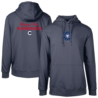 Sweat à capuche bleu marine Chicago Cubs City Connect Podium Core 2.0 pour homme Levelwear