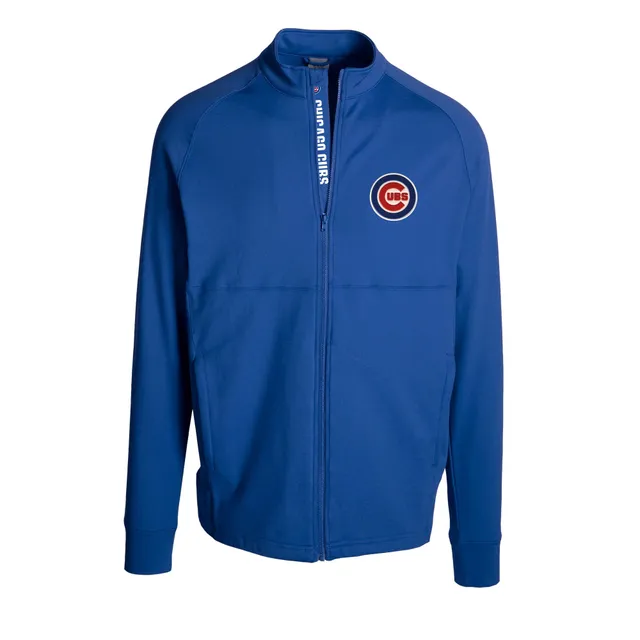 Antigua Chicago Cubs Womens Blue Fortune 1/4 Zip Pullover