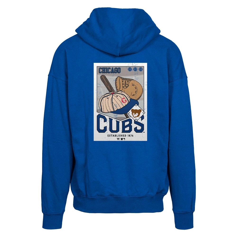 Men's Levelwear  Royal Chicago Cubs Uphill City Core Logo Full-Zip Hoodie