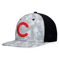 Casquette Snapback Majestic Grey Chicago Cubs Smoke Dye pour homme