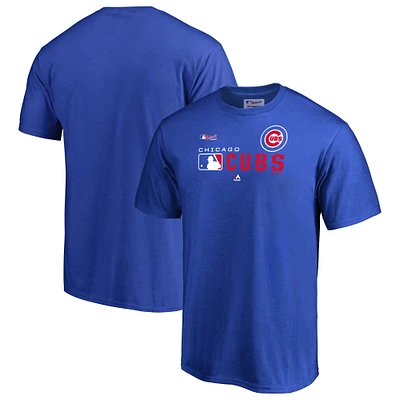 Men's Majestic Royal Chicago Cubs Authentic Collection Team Distinction T-Shirt