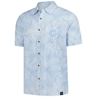 Chemise boutonnée en lin bleu Margaritaville pour homme