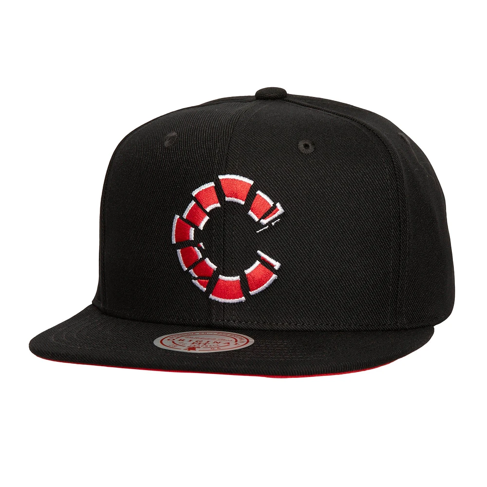 Casquette Snapback Shattered noire des Chicago Cubs Mitchell & Ness pour hommes