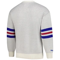 Men's Mitchell & Ness Cream Chicago Cubs Retro Pullover Sweater