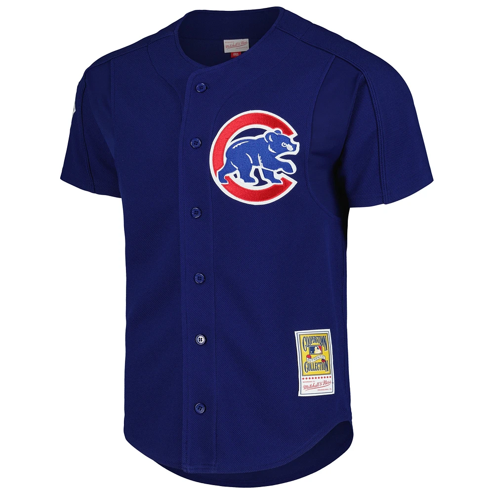 Men's Mitchell & Ness Greg Maddux Royal Chicago Cubs Cooperstown Collection 2005 Batting Practice Jersey