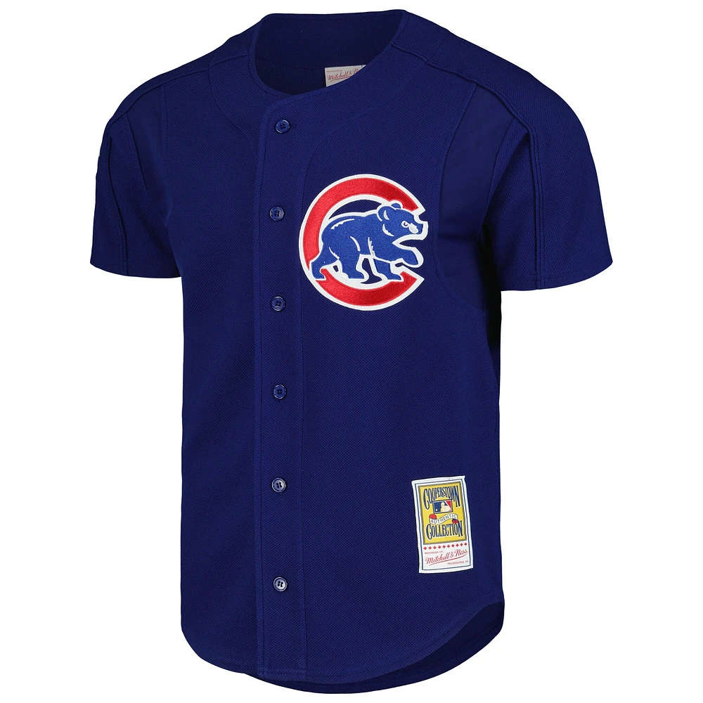 Maillot d'entraînement au bâton Mitchell & Ness Nomar Garciaparra Royal Chicago Cubs Cooperstown Collection 2005 pour hommes