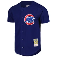 Maillot d'entraînement au bâton Mitchell & Ness Nomar Garciaparra Royal Chicago Cubs Cooperstown Collection 2005 pour hommes