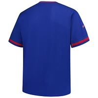 T-shirt col V Mitchell & Ness Royal Chicago Cubs pour homme, grande taille