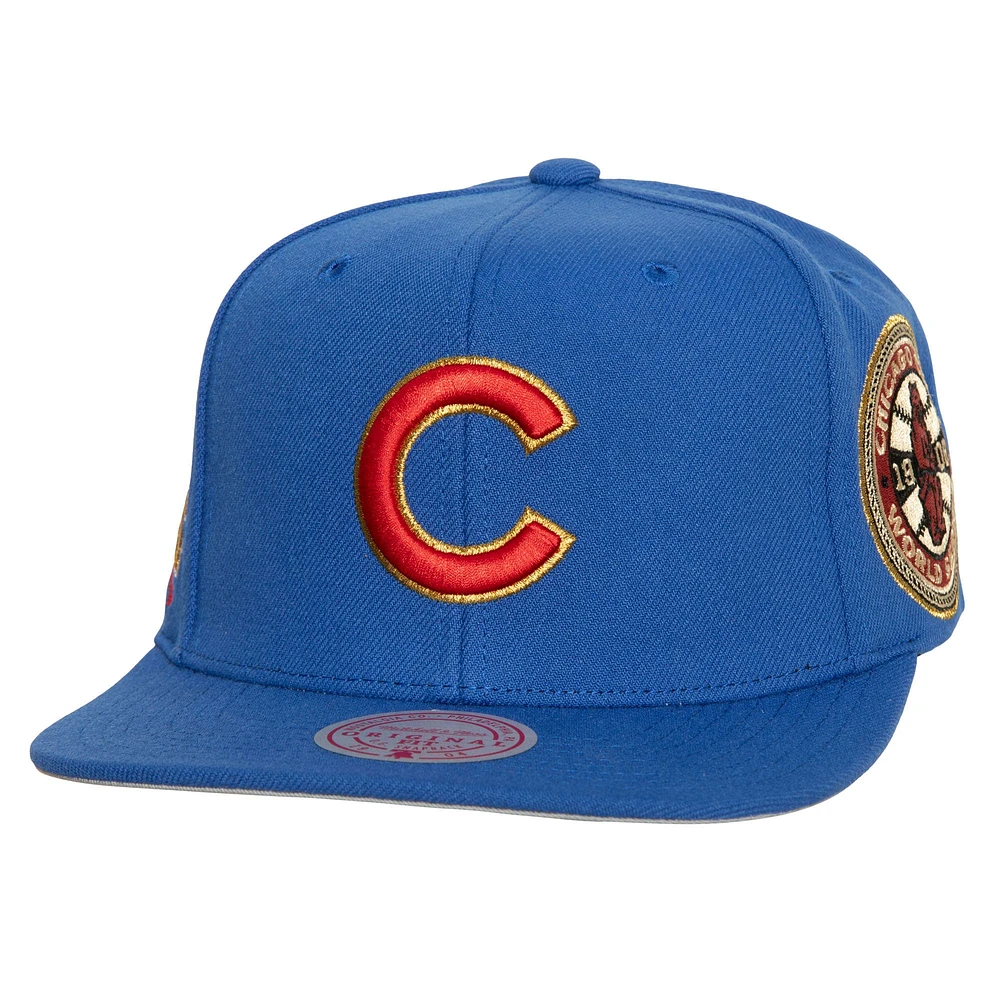 Casquette Snapback Royal Chicago Cubs Champ'd Up Mitchell & Ness pour hommes