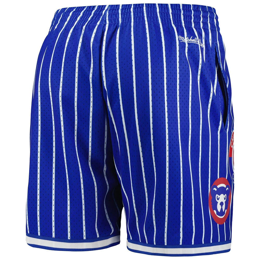 Men's Mitchell & Ness Royal Chicago Cubs Cooperstown Collection 1908 World Series City Mesh Shorts