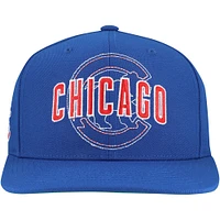 Casquette à visière double Mitchell & Ness Royal Chicago Cubs pour homme