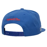 Casquette Snapback sur l'avant complète des Royal Chicago Cubs Mitchell & Ness pour hommes