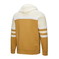 Men's Mitchell & Ness Tan/Cream Chicago Cubs Head Coach Pullover Hoodie