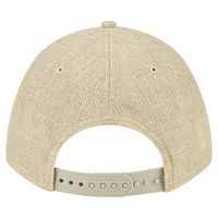 Casquette ajustable 9FORTY en coton tissé beige New Era pour homme des Chicago Cubs, modèle M-Crown A-Frame
