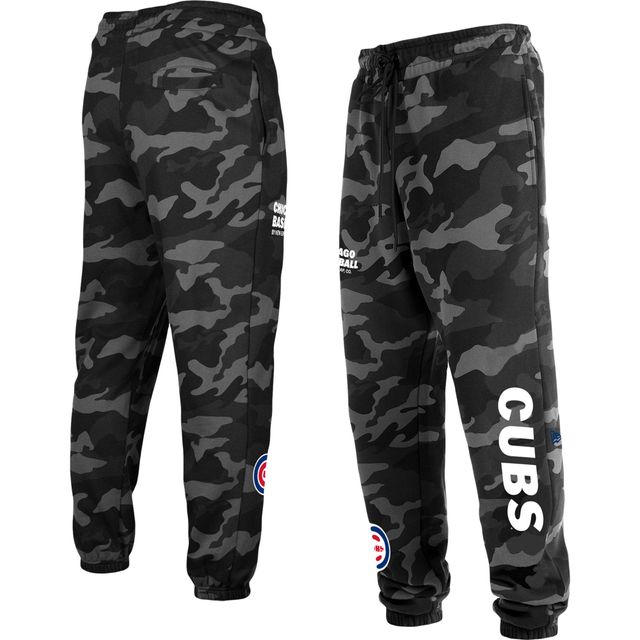 Pantalon de jogging à motif camouflage Chicago Cubs New Era pour homme noir