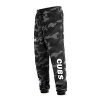 Men's New Era Black Chicago Cubs Camo Jogger Pants