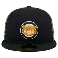 Casquette ajustée 59FIFTY noire Chicago Cubs Digi Camo New Era pour hommes