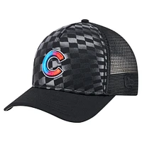 Casquette ajustable 9FORTY A-Frame M-Crown Trucker pour homme New Era noire Chicago Cubs