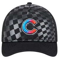 Casquette ajustable 9FORTY A-Frame M-Crown Trucker pour homme New Era noire Chicago Cubs