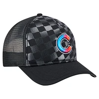 Casquette ajustable 9FORTY A-Frame M-Crown Trucker pour homme New Era noire Chicago Cubs