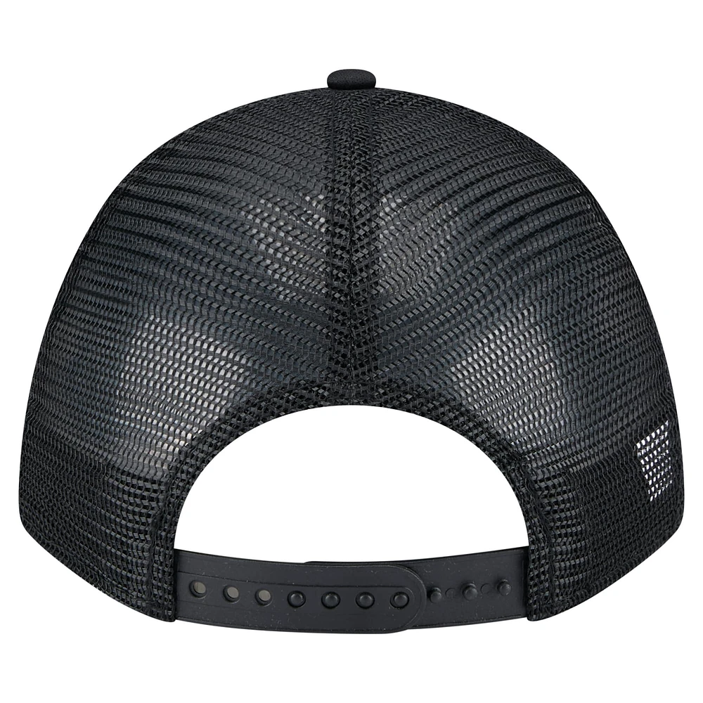 Casquette ajustable 9FORTY A-Frame M-Crown Trucker pour homme New Era noire Chicago Cubs
