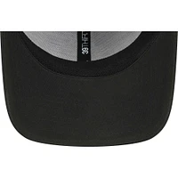 Men's New Era Black Chicago Cubs Logo 39THIRTY Flex Hat