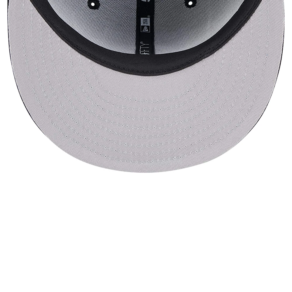 Casquette ajustée 59FIFTY noire avec logo des Chicago Cubs New Era pour hommes