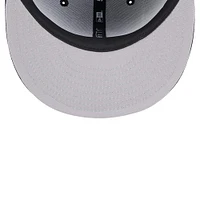 Casquette ajustée 59FIFTY noire avec logo des Chicago Cubs New Era pour hommes