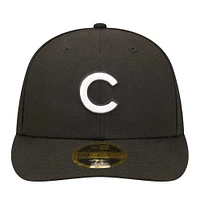 Men's New Era Black Chicago Cubs Low Profile 59FIFTY Fitted Hat