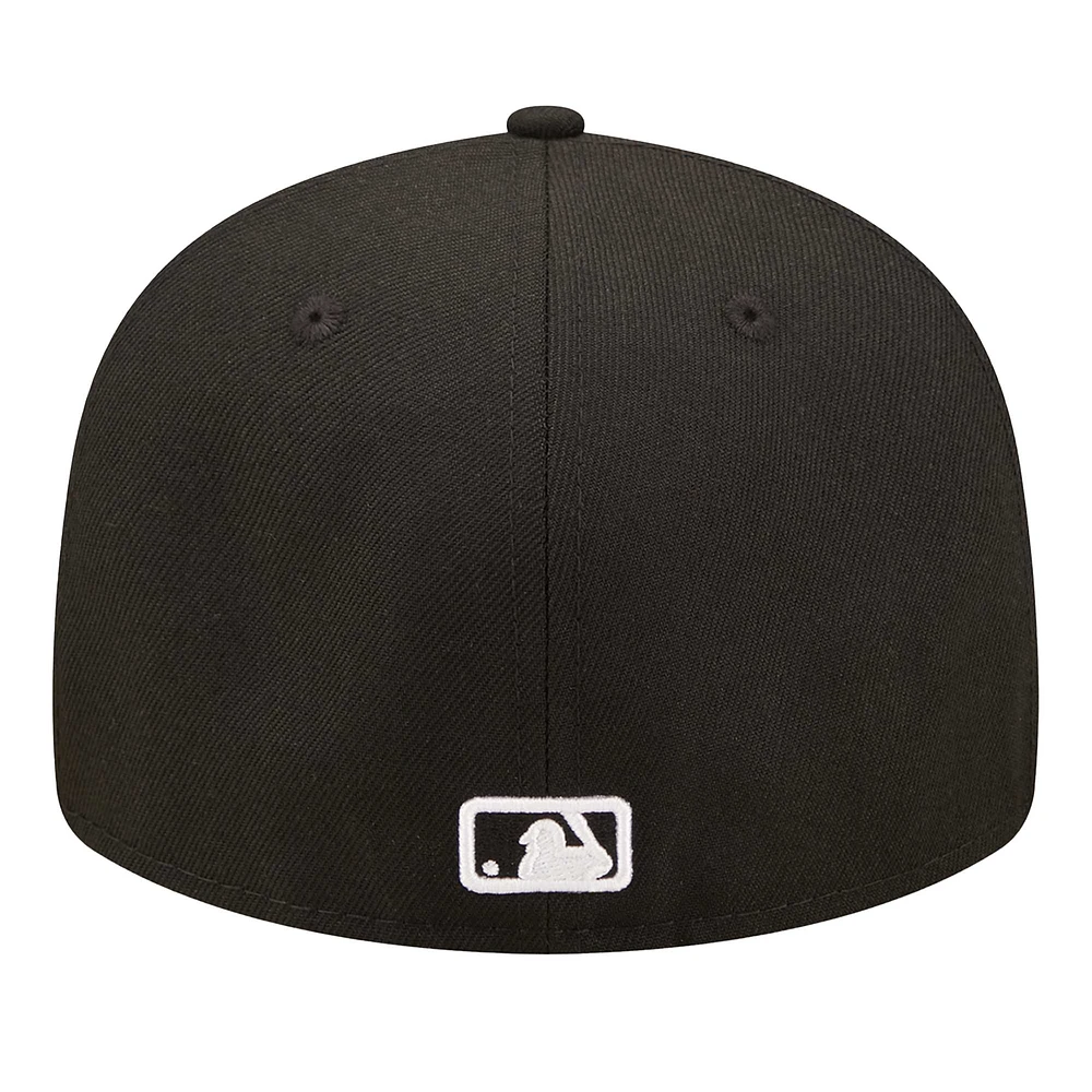 Men's New Era Black Chicago Cubs Low Profile 59FIFTY Fitted Hat
