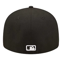 Men's New Era Black Chicago Cubs Low Profile 59FIFTY Fitted Hat