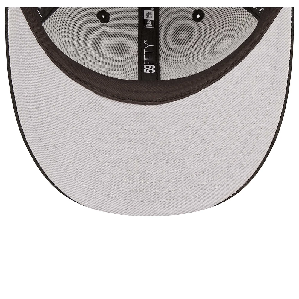 Men's New Era Black Chicago Cubs Low Profile 59FIFTY Fitted Hat