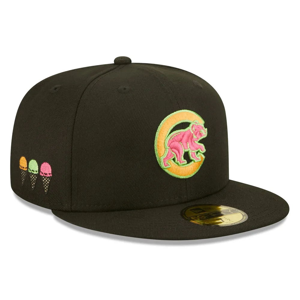 Chicago Cubs New Era 59FIFTY Fitted Hat - Black/Gold