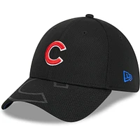 Casquette Flex Visor 39THIRTY des Cubs de Chicago New Era pour homme, noire