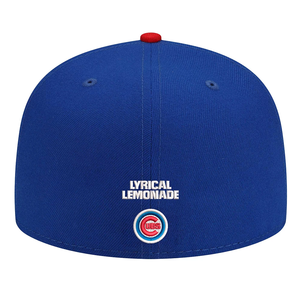 Men's New Era  Blue Chicago Cubs Lyrical Lemonade x 59FIFTY Fitted Hat