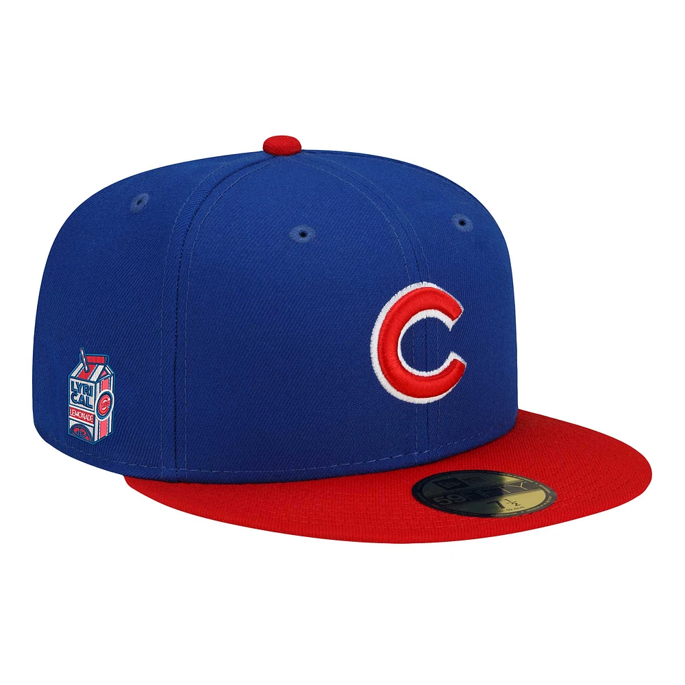 Men's New Era  Blue Chicago Cubs Lyrical Lemonade x 59FIFTY Fitted Hat