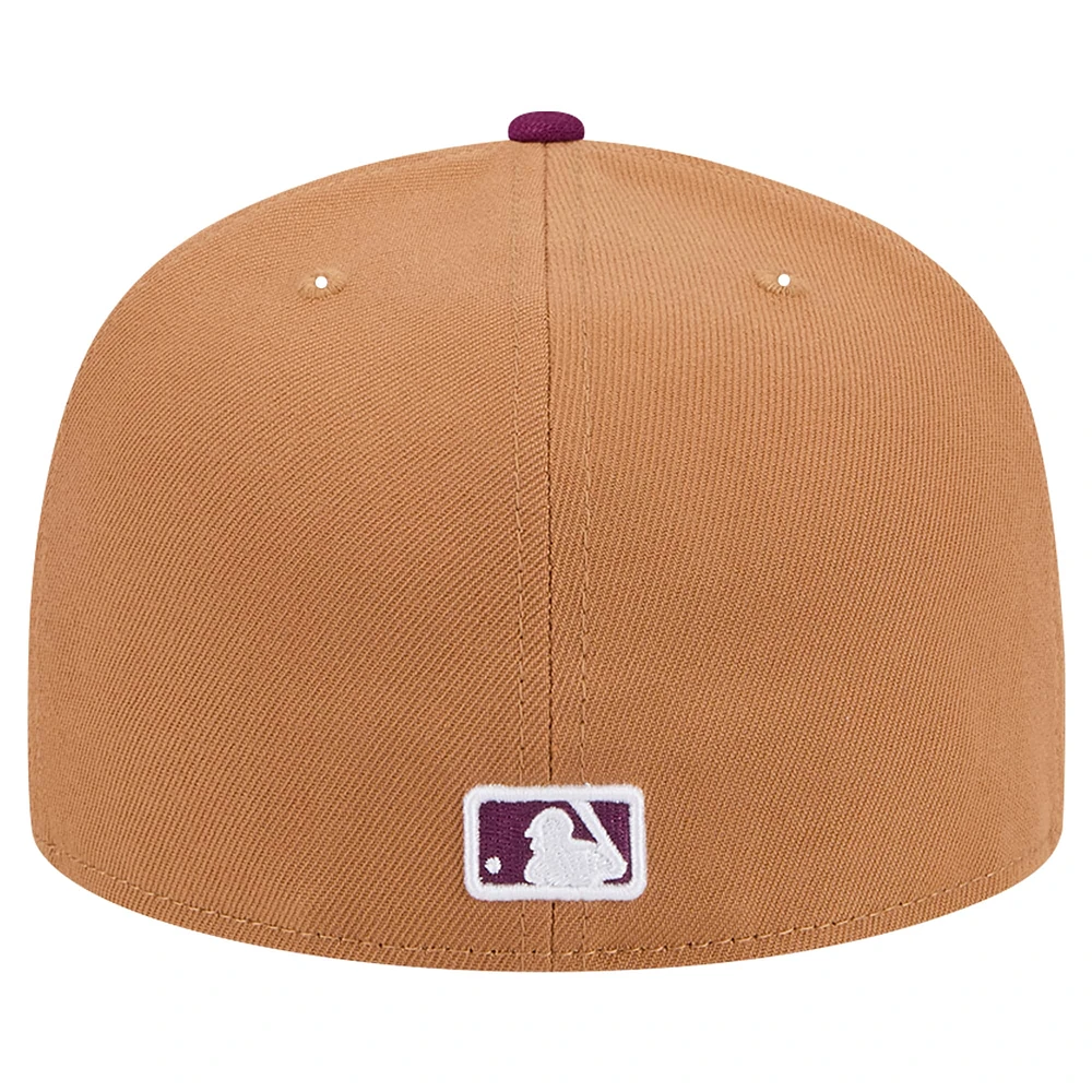 Men's New Era Brown/Purple Chicago Cubs Two-Tone Color Pack 59FIFTY Fitted Hat