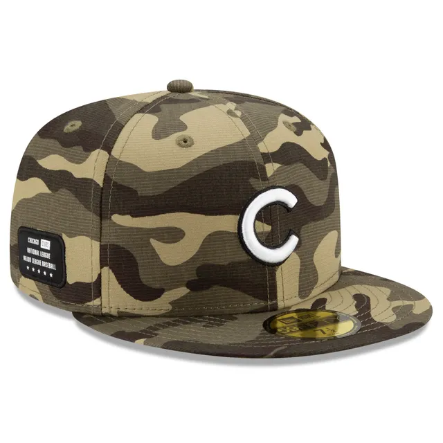 Men's Chicago Cubs New Era Green 2023 Armed Forces Day On-Field