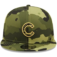 NWE CUBS CAMO MLB NWE 2022 JOURNÉE DES FORCES ARMÉES 9FIFTY HATMENSNP