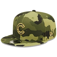 NWE CUBS CAMO MLB NWE 2022 JOURNÉE DES FORCES ARMÉES 9FIFTY HATMENSNP