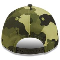 Men's New Era Camo Chicago Cubs 2022 Armed Forces Day 9FORTY Snapback Adjustable Hat
