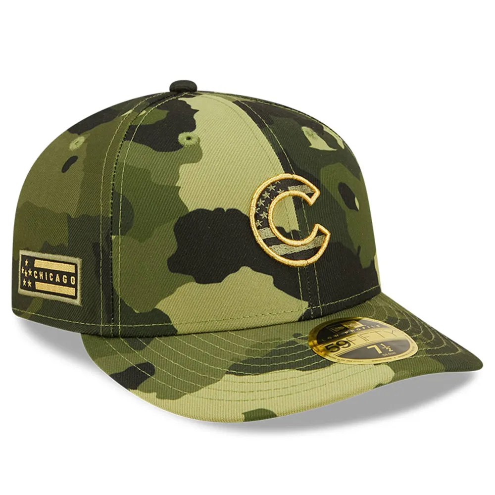 NWE CUBS CAMO MLB 2022 JOURNÉE DES FORCES ARMÉES SUR LE TERRAIN LP 59FIFTY HATMENLOP