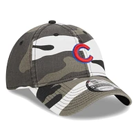 Men's New Era Camo Chicago Cubs Black Camo 9TWENTY Adjustable Hat