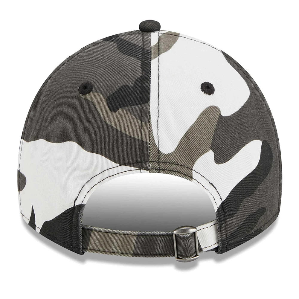 Men's New Era Camo Chicago Cubs Black Camo 9TWENTY Adjustable Hat